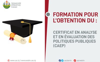 Certificat en analyse et en évaluation des  politiques publiques (CAEP)