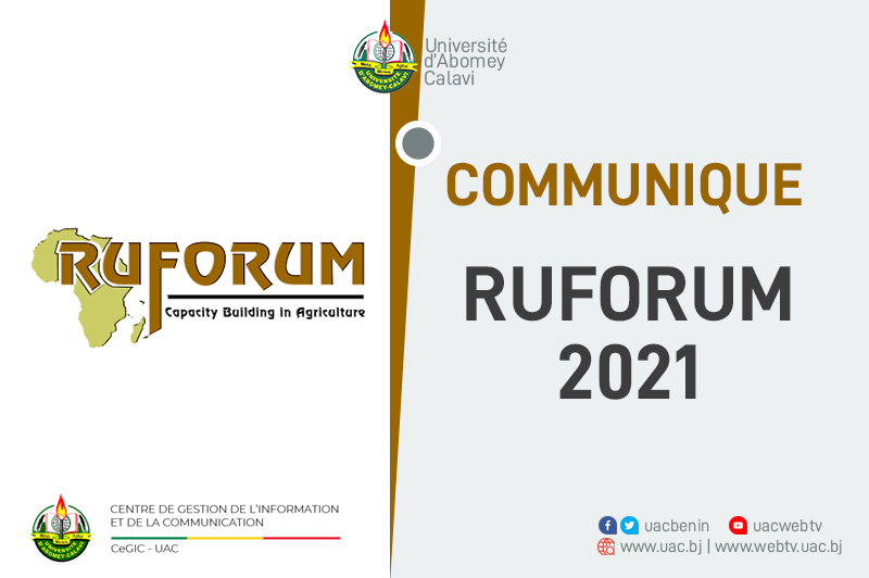 Communiqué – RUFORUM 2021