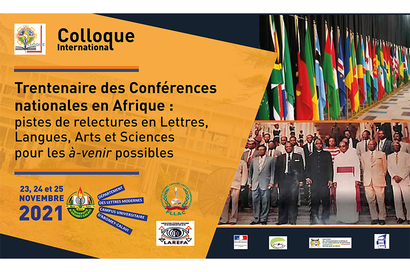 Lettres Modernes : Colloque international sur le trentenaire des conférences nationales en Afrique
