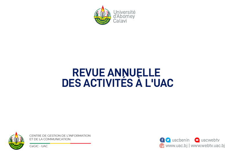 Revue annuelle des activités à l’UAC